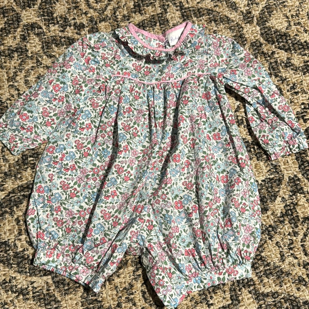 Rachel Riley Floral Romper Onesie
